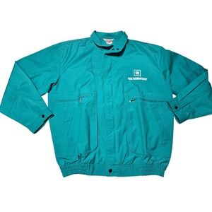 GM Asian Technical Center Jacket Men Teal Harrington Style Workwear